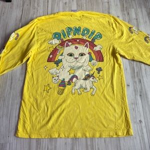 Yellow RipNDip Unicorn Longsleeve